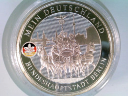 Münze/Medaille, Bundeshauptstadt Berlin, Sammlermünze 2016, Silber 333 Mit Farbdruck - Numismatics