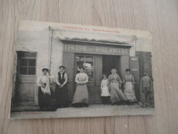 CPA 66 Pyrénées Orientales Tresserre épicerie Boulangerie Fau éditeur En L'état Plis Mais Rarissime!!! - Sonstige & Ohne Zuordnung