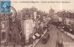 FRANCE - Clermont-Ferrand - Avenue Des États-Unis Et Rue Neuve - Animé - Carte Postale Ancienne - Clermont Ferrand