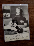 Dédicace, Autographe, Signature. Annie Girardot Pré Imprimé. - Cantanti E Musicisti