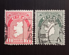 Irlande 1922 -1923 Carte New Daily Stamp -1P & 2P Used - Usati