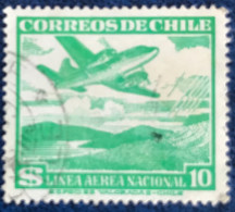 Chile - Chili - C14/19 - 1953 - (°)used - Michel 487 - Vliegtuig Boven Bergen - Chili