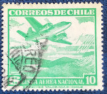 Chile - Chili - C14/19 - 1953 - (°)used - Michel 487 - Vliegtuig Boven Bergen - Chili