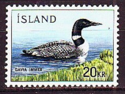 1967. Iceland. Common Loon (Gavia Immer). MNH. Mi. Nr. 408 - Ungebraucht