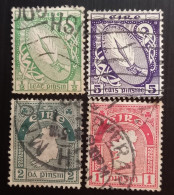 Irlande  1922 -1923 Héraldique Blason & Carte New Daily Stamp - 4 Stamps Used - Usados