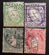 Irlande  1922 -1923 Héraldique Blason & Carte New Daily Stamp - 4 Stamps Used - Usati