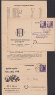 Berlin-Charlottenburg Angebotsliste Mit 6 Pfg. Gerhardt Hauptmann, In Dresden Nachträglich Entwertet 21.11.46, 6 Pf. (2) - Covers & Documents