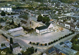 CALLAC  Vue Générale Aérienne. L'Eglise. La Mairie - Callac