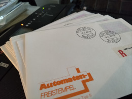 Switzerland Covers/FDC Franked With ATM - Many Errors. 25 Covers. Weight 0,150 Kg. Please Read Sales Conditions  - Machine Labels [ATM]