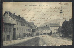 BONNEVILLE Ca.1910: "Quartier De La Colonne", CP D'origine Pour Rumilly (Hte Savoie) - Bonneville