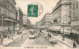 FRANCE - Marseille - La Cannebière - Carte Postale Ancienne - Canebière, Centre Ville