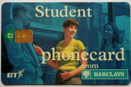 UK BT £2 Chip Card " Student Phonecard " - BT Algemeen