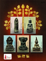 THAILAND 2005 Mi BL 188-I BUDDHIST MONK AMULETS TAIPEI 2005 PHILATELIC EXHIBITION MINT MINIATURE SHEET ** - Budismo