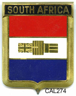 CAL274 - PLAQUE CALANDRE AUTO - SOUTH AFRICA - Plaques émaillées (après 1960)