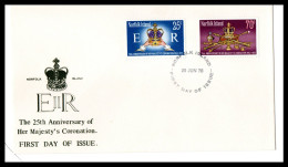 The 25th Anniversary Of The Coronation Of Her Majesty Queen Elisabeth 2 - Covers & Documents