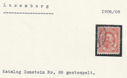 Luxemburg - Marke Gestempelt - 1906 Willem IV