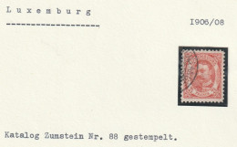 Luxemburg - Marke Gestempelt - 1906 Wilhelm IV.