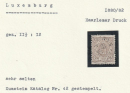 Luxemburg - Marke Gestempelt - 1859-1880 Wappen & Heraldik