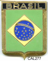 CAL277 - PLAQUE CALANDRE AUTO - BRAZIL - Plaques émaillées (après 1960)