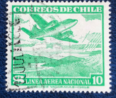 Chile - Chili - C14/19 - 1953 - (°)used - Michel 487 - Vliegtuig Boven Bergen - Chili