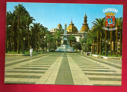 CP Espagne Murcia Cartagena Cartagene Monument Aux Héros De Cavite Et Santiago De Cuba 1898 - Murcia