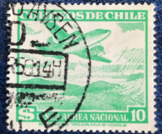 Chile - Chili - C14/19 - 1953 - (°)used - Michel 487 - Vliegtuig Boven Bergen - Chili