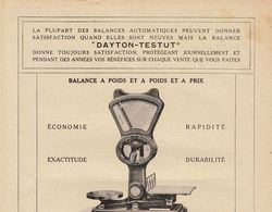 Publicité Balance Dayton Testut Vincennes Seine - Sonstige & Ohne Zuordnung