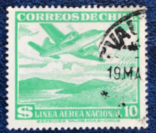 Chile - Chili - C14/20 - 1953 - (°)used - Michel 487 - Vliegtuig Boven Bergen - Chili