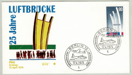 Deutsche Bundespost Berlin 1974, FDC Luftbrücke Berlin - Guerre Mondiale (Seconde)