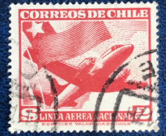 Chile - Chili - C14/20 - 1951 - (°)used - Michel 483 - Vliegtuig & Vlag - Chili