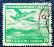 Chile - Chili - C14/20 - 1953 - (°)used - Michel 487 - Vliegtuig Boven Bergen - Chili