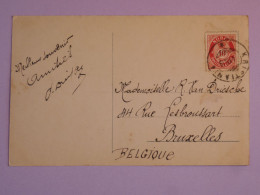 DB11 NORGE   BELLE  LETTRE CARTE 1919  A BRUXELLES BELGIUM  ++AFF. INTERESSANT+++ - Covers & Documents