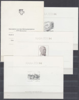 ⁕ Switzerland 1984 ⁕ NABA ZURI 84 Proofs On Coated Paper, Vignette ⁕ 3v MNH Booklet ⁕ - Andere & Zonder Classificatie