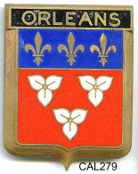 CAL279 - PLAQUE CALANDRE AUTO - ORLEANS - Enameled Signs (after1960)