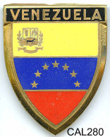 CAL280 - PLAQUE CALANDRE AUTO - VENEZUELA - Placas Esmaltadas (desde 1961)