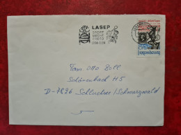 LETTRE LUXEMBOURG VILLE CACHET LASEP SPORT MECHT FREED 1984 - Lettres & Documents