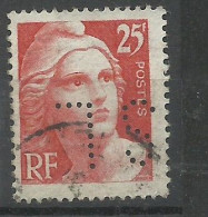 France  N° 729   Perforé  SL        Oblitéré    B/TB      Voir Scans       Soldé ! ! ! - Gebraucht