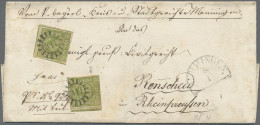 Bayern - Marken Und Briefe: 1852, 9 Kr Gelbgrün Mit PF IV "N Von Bayern Links Na - Sonstige & Ohne Zuordnung