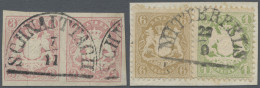 Bayern - Marken Und Briefe: 1867, 3 Kr. Hellrötlichkarmin, Waagerechtes Paar, Ze - Other & Unclassified