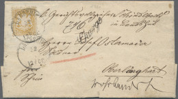 Bayern - Marken Und Briefe: 1874, Freimarke 10 Kr. Dunkelgelb, Seltene Einzelfra - Other & Unclassified
