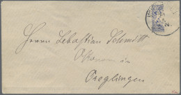 Bayern - Marken Und Briefe: 1881, 20 Pfg. Ultramarin, Wasserzeichen "senkrechte - Autres & Non Classés