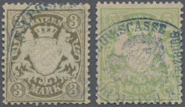 Bayern - Marken Und Briefe: 1900, Staatswappen 3 M Braun Und 5 M Gelbgrün, Beide - Altri & Non Classificati