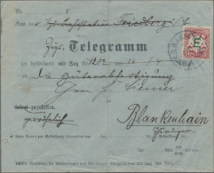 Bayern - Dienstmarken: 1911, FRANKIERTES TELEGRAMM PER BAHNPOST, 10 Pfg. Karmin - Altri & Non Classificati
