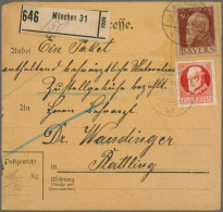 Bayern - Dienstmarken: 1915, E-Lochung Auf Luitpold 50 Pfg. Braunrot Type II Und - Altri & Non Classificati