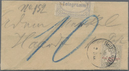 Bayern - Portomarken: 1882, FRANKIERTES TELEGRAMM, Portomarke 10 Pfg. Grau Als Z - Other & Unclassified