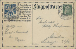 Bayern - Ganzsachen: 1912, 5 Pf. Luitpold Offizielle Flugpostkarte Mit Sonderste - Altri & Non Classificati