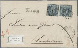 Bayern - Social Philately: 12KR FRANKATUR ZWISCHEN BAYERN UND DEN NIEDERLANDEN 1 - Other & Unclassified