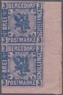 Bergedorf - Marken Und Briefe: 1861, 3 S Im Schönen Senkrechten Seitenrand/Bogen - Bergedorf