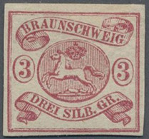 Braunschweig - Marken Und Briefe: 1861, 3 Sgr. Rosa In Ungebrauchter Kabinetterh - Brunswick