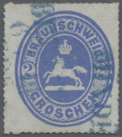 Braunschweig - Marken Und Briefe: 1865, 2 Gr Wappen, Allseits Sauber Bogenförmig - Brunswick